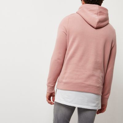 Pink casual hoodie